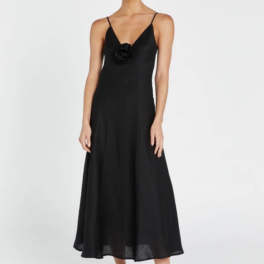 NWT Dissh rosette linen dress